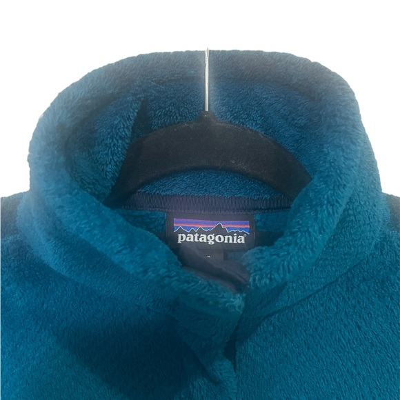 Patagonia re-tool half snap soft fleece pullover in Teal - Picture 3 of 8